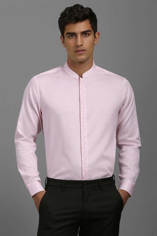 Solid-Cotton-Slim-Fit-Men-s-Formal-Wear-Shirt