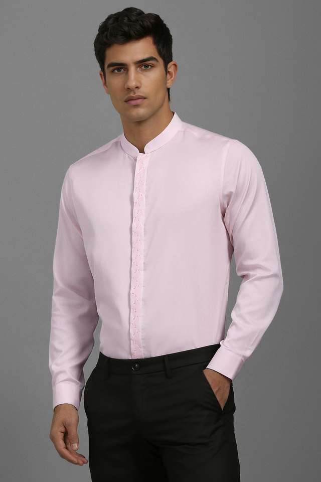 Solid-Cotton-Slim-Fit-Men-s-Formal-Wear-Shirt