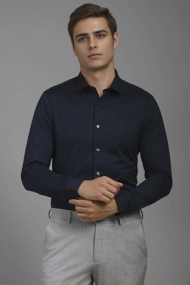 Solid-Cotton-Slim-Fit-Men-s-Formal-Wear-Shirt
