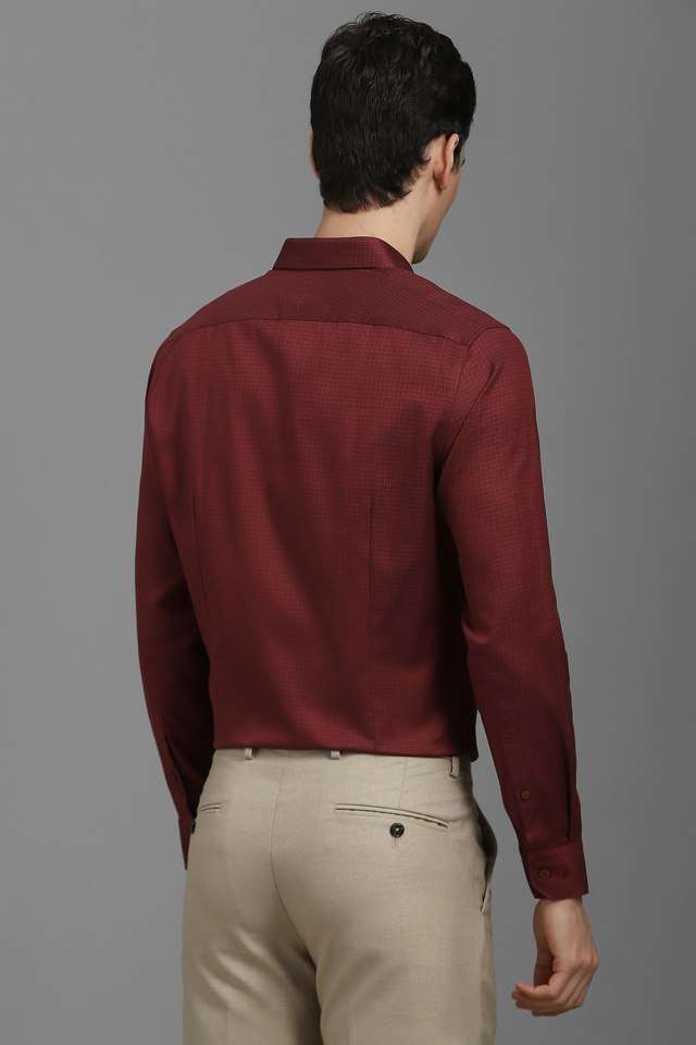 Textured-Cotton-Slim-Fit-Men-s-Formal-Wear-Shirt