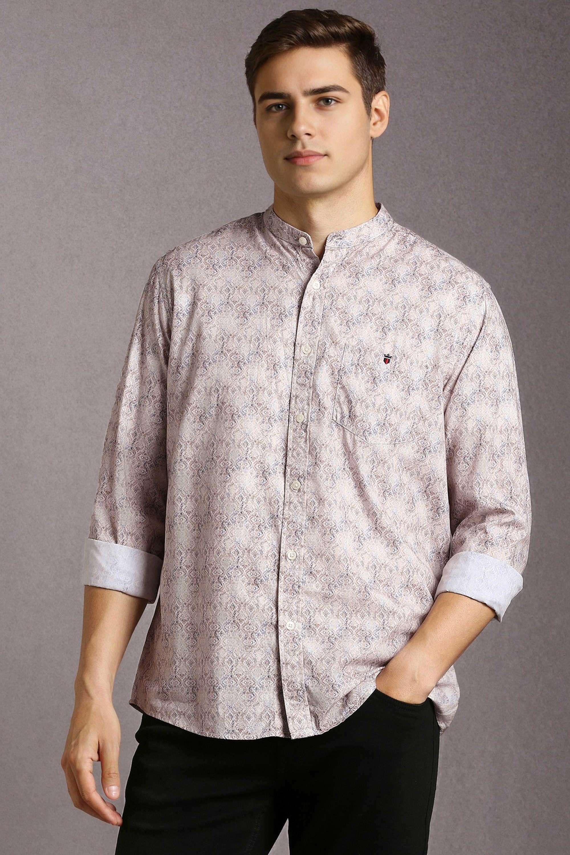 Printed-Cotton-Blend-Slim-Fit-Men-s-Casual-Wear-Shirt