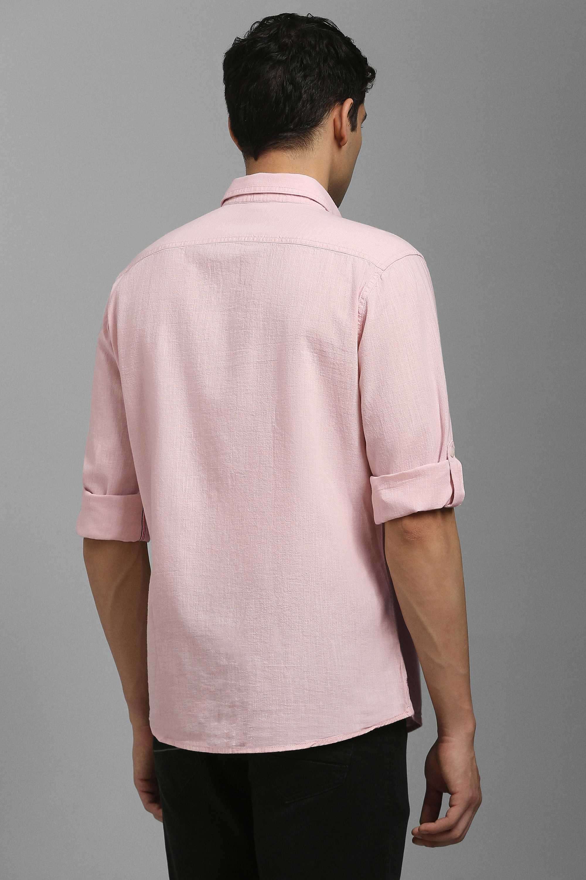 Solid-Cotton-Slim-Fit-Men-s-Casual-Wear-Shirt