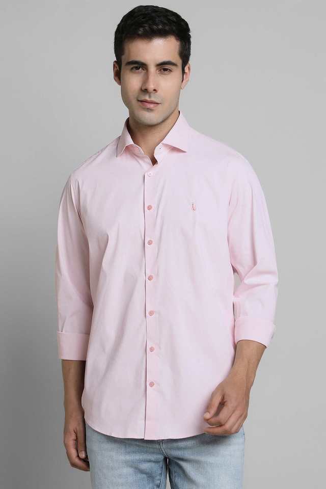 Solid-Blended-Fabric-Slim-Fit-Men-s-Casual-Wear-Shirt