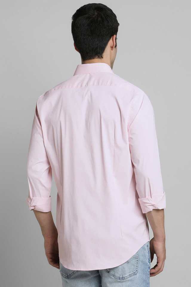 Solid-Blended-Fabric-Slim-Fit-Men-s-Casual-Wear-Shirt