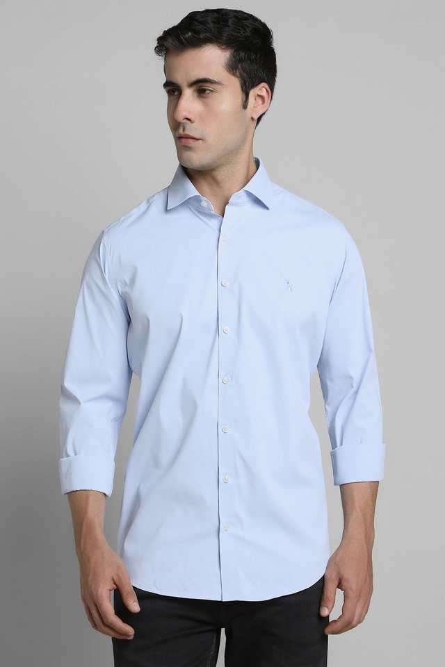 Solid-Blended-Fabric-Slim-Fit-Men-s-Casual-Wear-Shirt