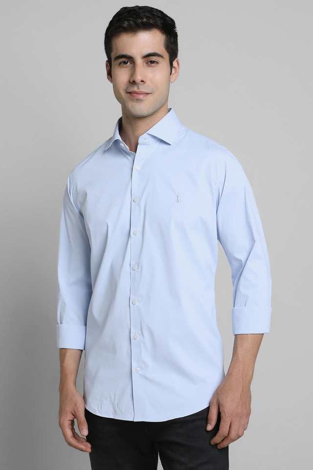 Solid-Blended-Fabric-Slim-Fit-Men-s-Casual-Wear-Shirt