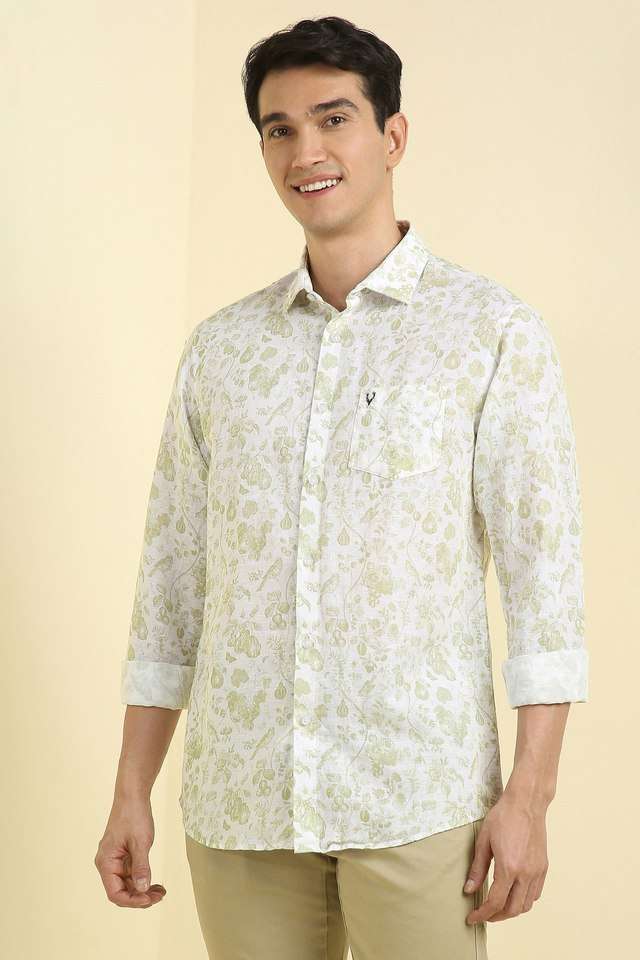 Printed-Blended-Fabric-Regular-Fit-Men-s-Formal-Wear-Shirt