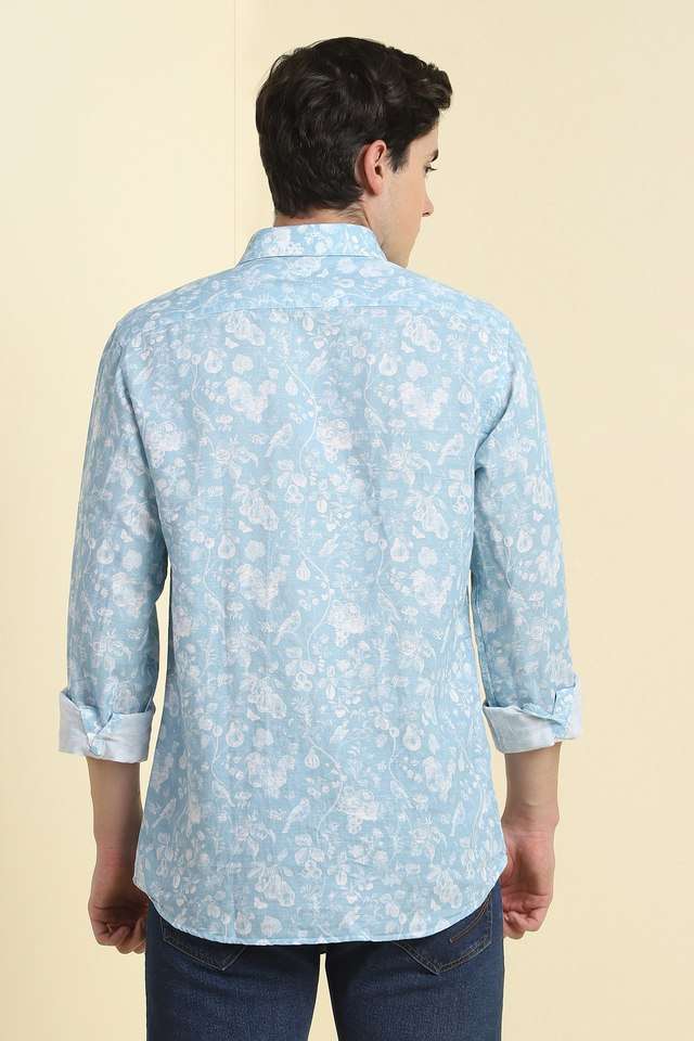 Printed-Blended-Fabric-Regular-Fit-Men-s-Formal-Wear-Shirt