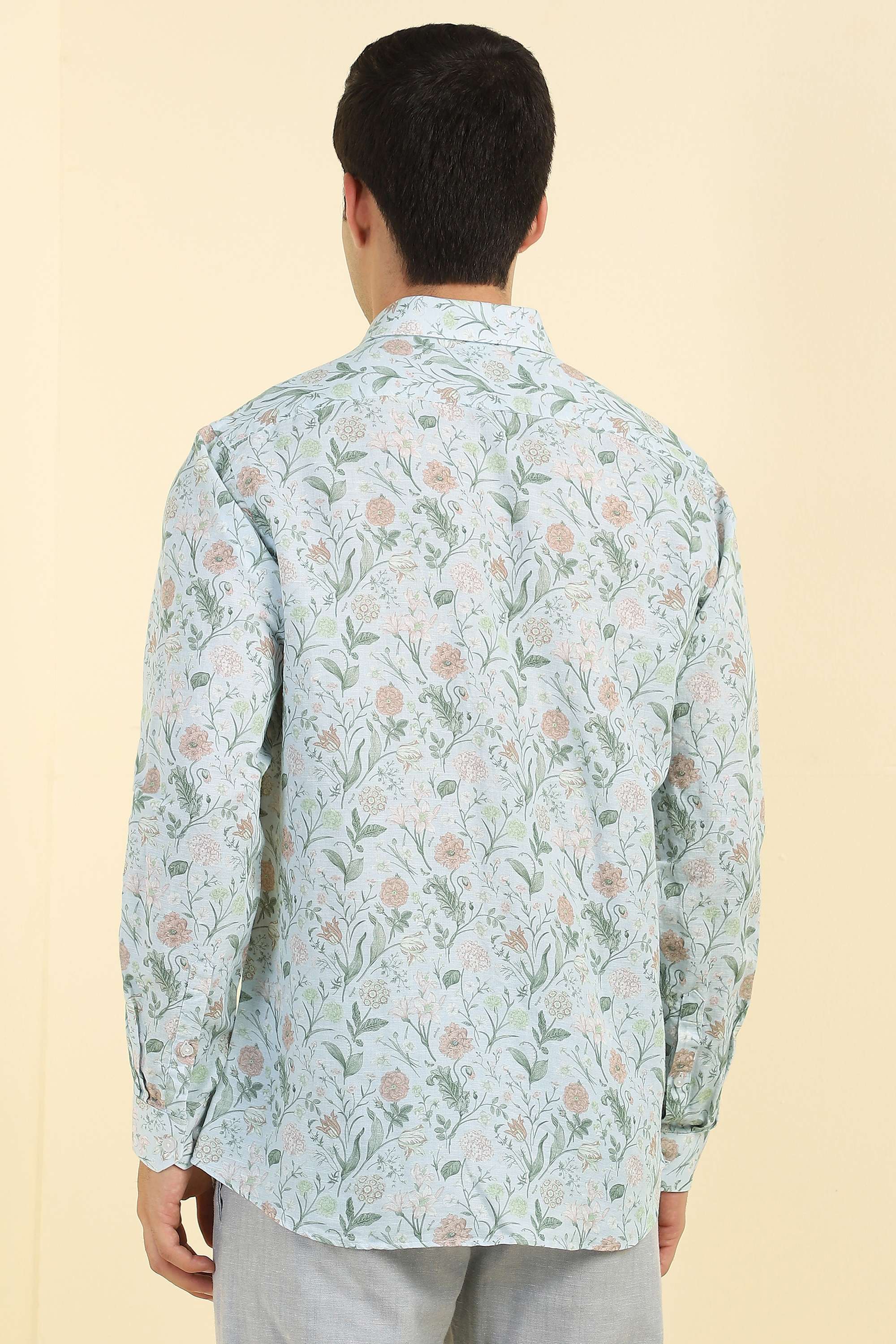 Printed-Blended-Fabric-Regular-Fit-Men-s-Formal-Shirt