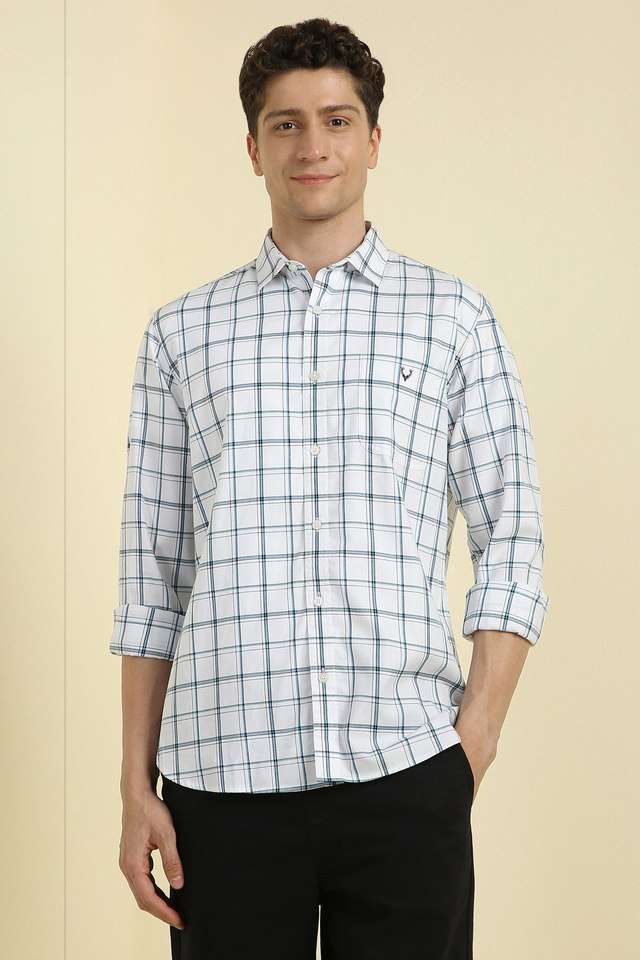 Checks-Cotton-Men-Formal-Wear-Shirt
