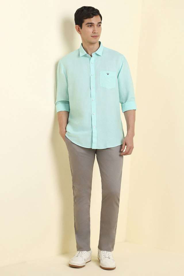 Solid-Blended-Fabric-Regular-Fit-Men-s-Formal-Wear-Shirt