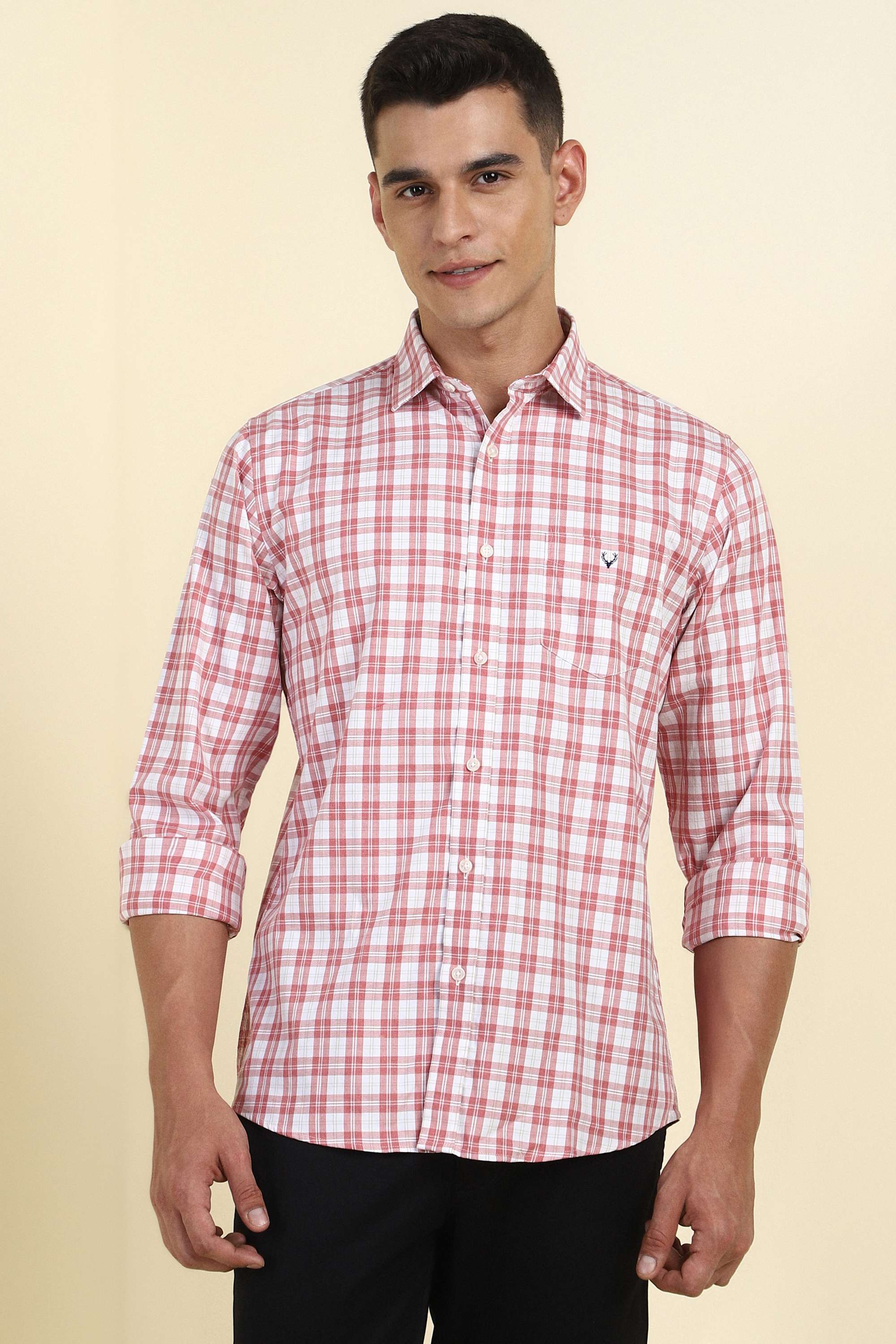 Checks-Cotton-Regular-Fit-Men-s-Formal-Shirt