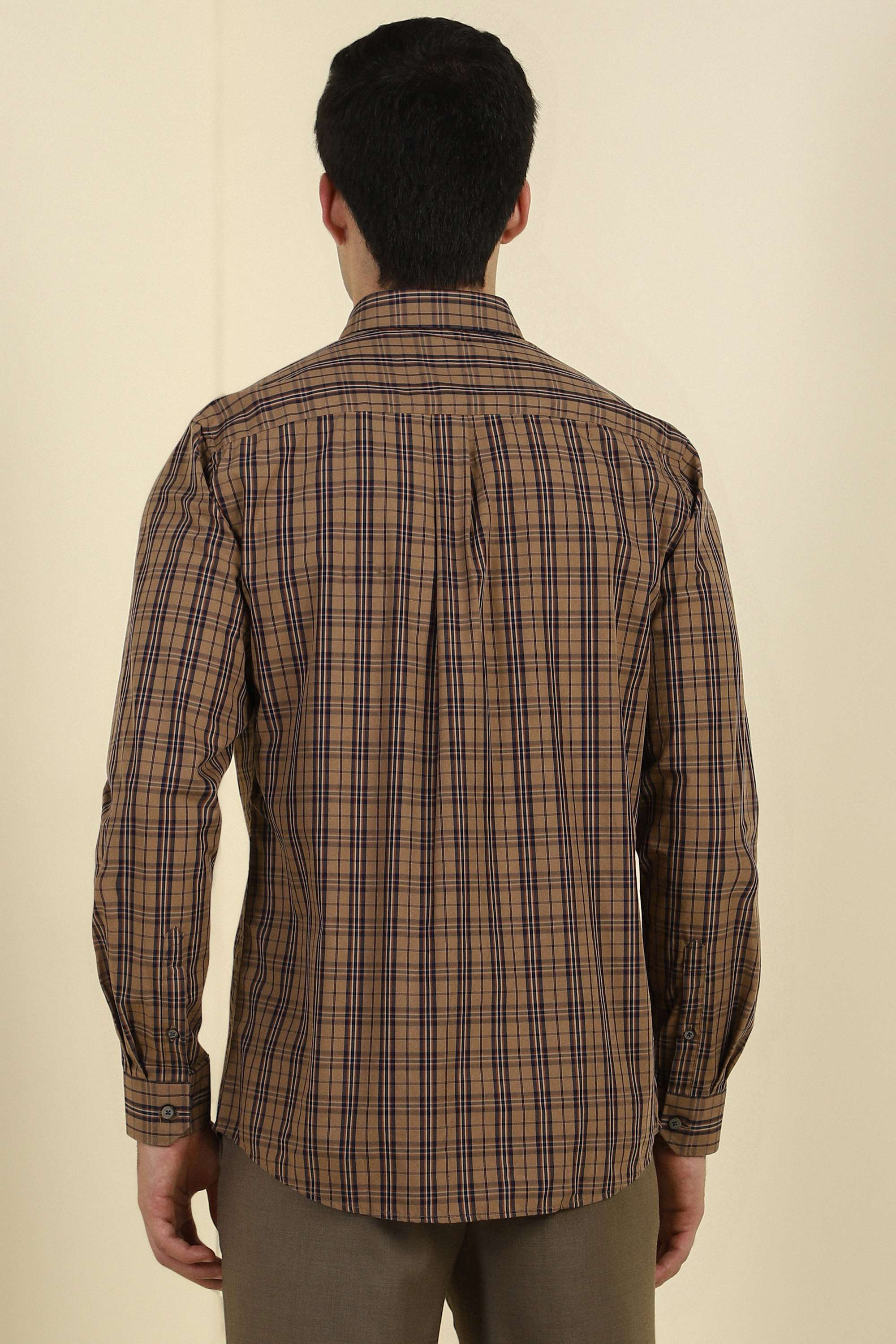 Checks-Cotton-Men-Formal-Wear-Shirt