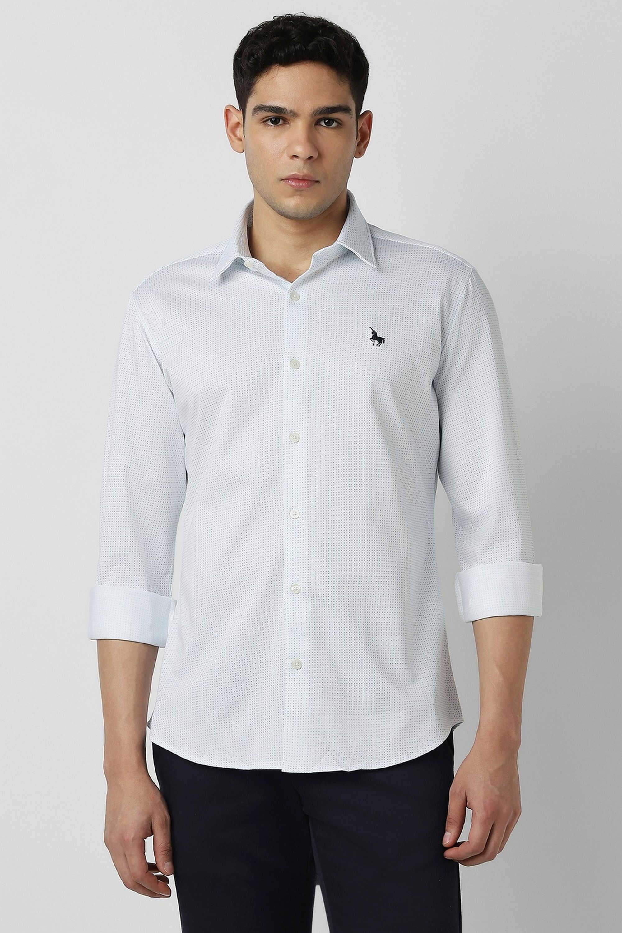 Solid-Blended-Fabric-Round-Neck-Men-s-T-Shirt