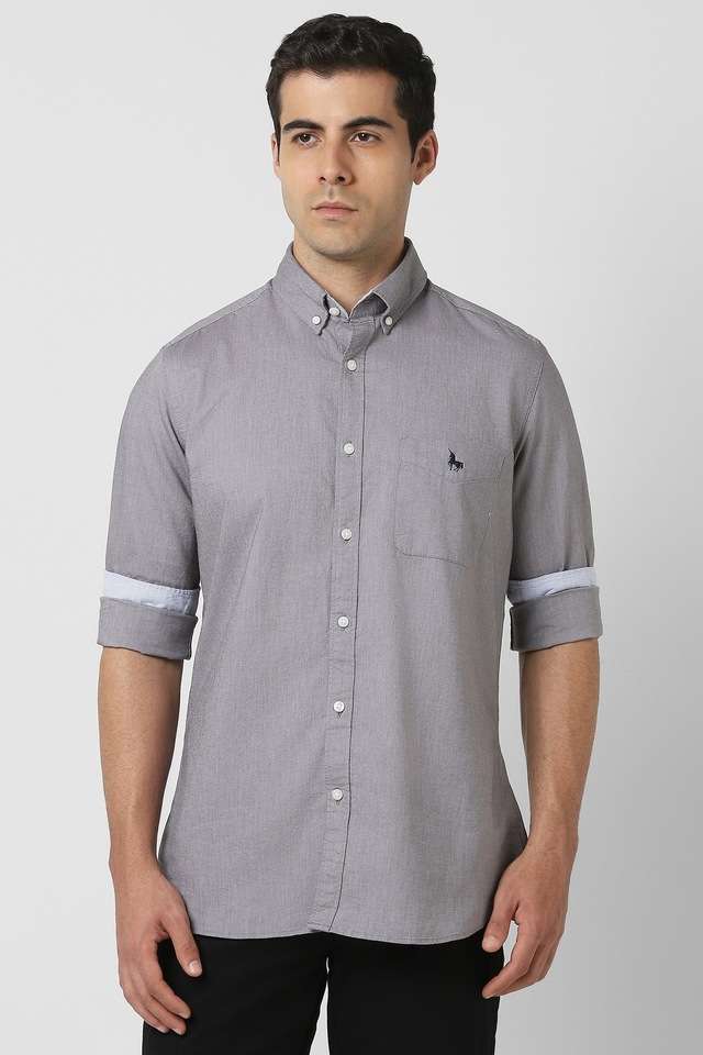 Solid-Cotton-Slim-Fit-Men-s-Casual-Wear-Shirt