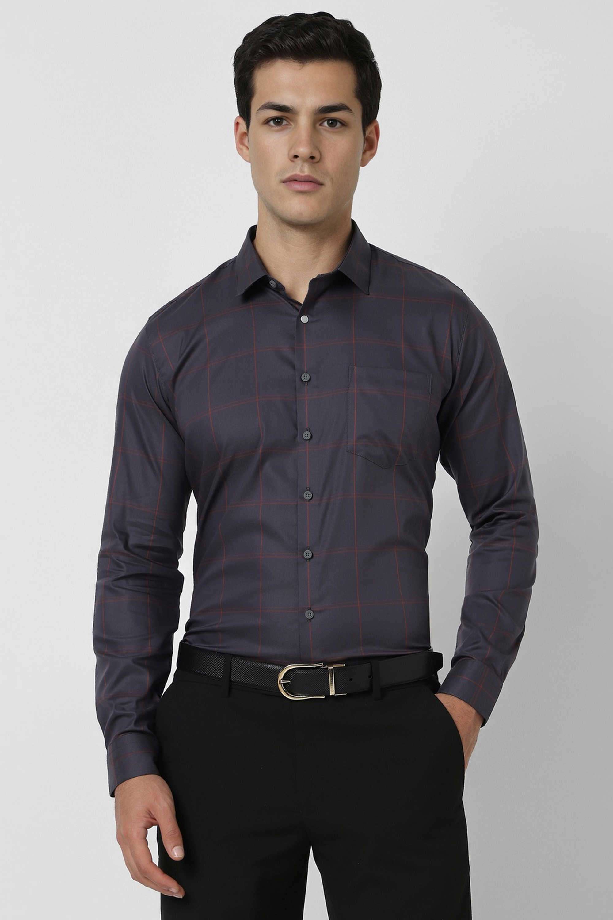 Solid-Blended-Fabric-Round-Neck-Men-s-T-Shirt