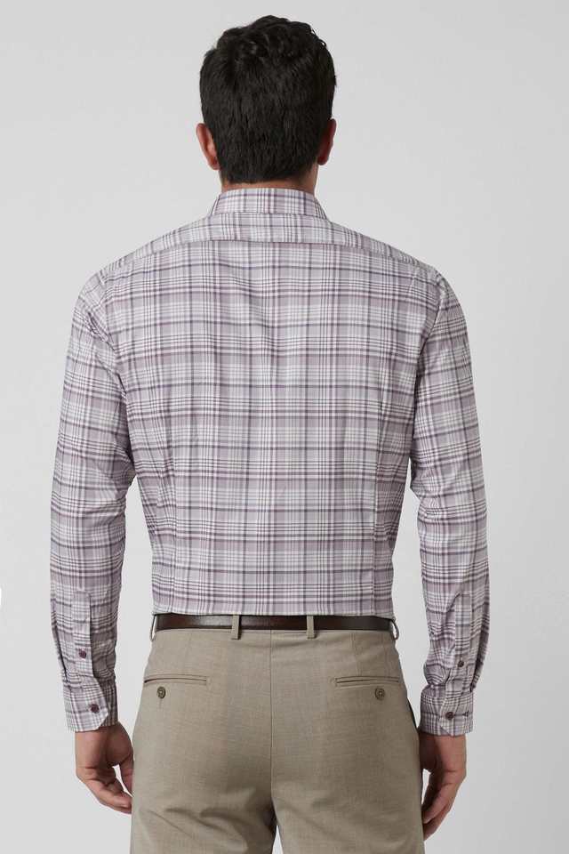 Checks-Blended-Fabric-Men-Formal-Wear-Shirt