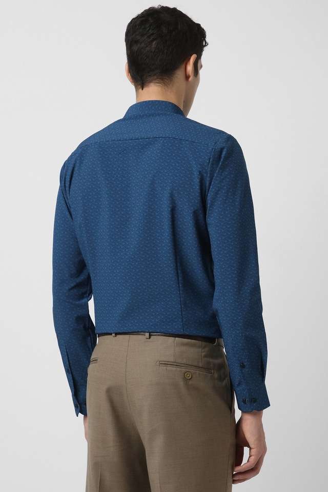 Printed-Blended-Fabric-Slim-Fit-Men-s-Formal-Wear-Shirt