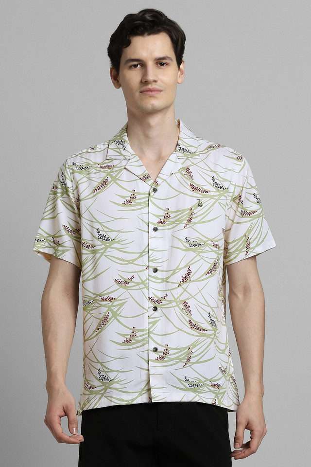 Printed-Cotton-Blend-Regular-Fit-Men-s-Casual-Wear-Shirt