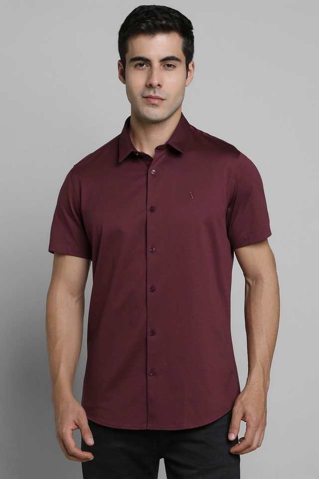 Solid-Cotton-Slim-Fit-Men-s-Casual-Wear-Shirt