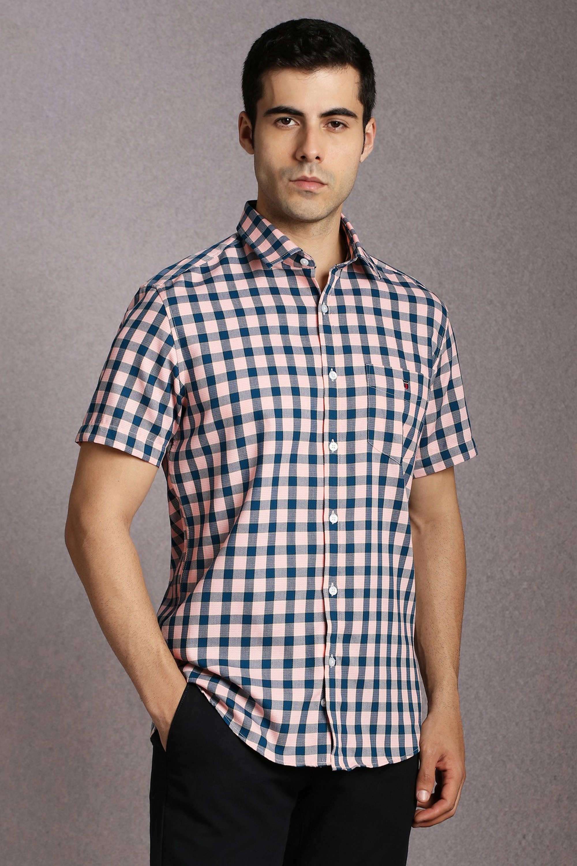Checks-Cotton-Slim-Fit-Men-s-Casual-Wear-Shirt