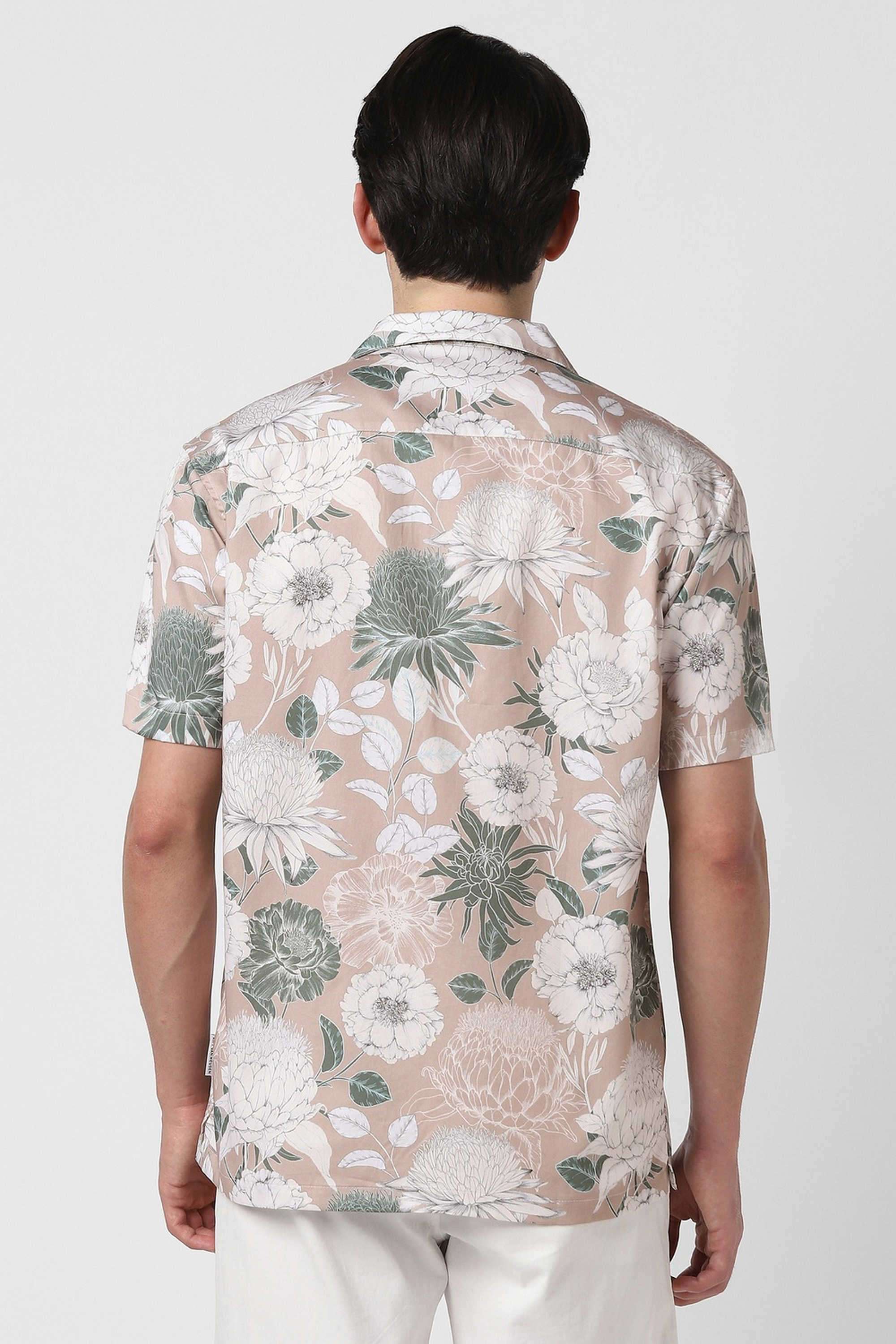 Solid-Blended-Fabric-Round-Neck-Men-s-T-Shirt