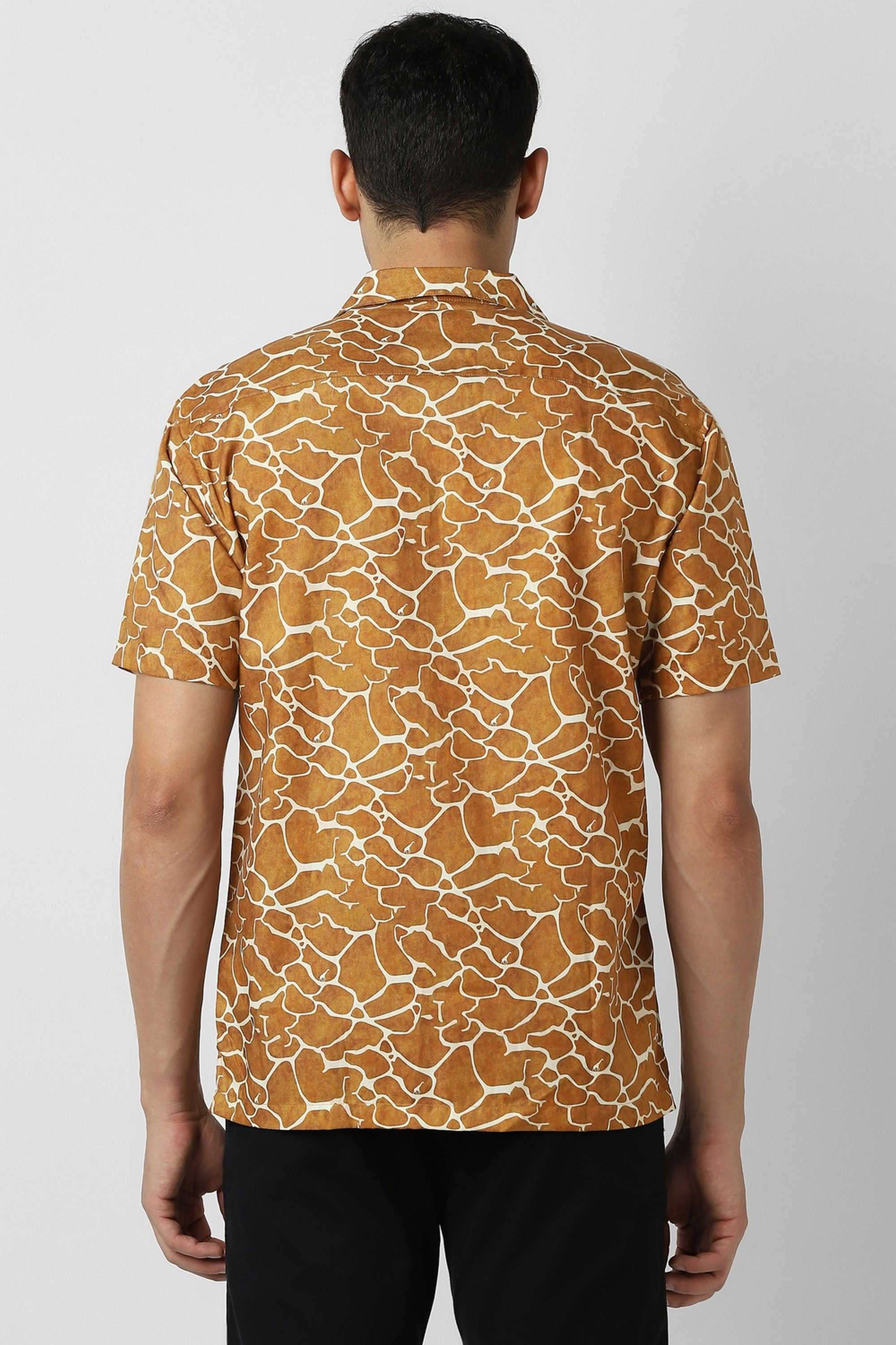 Solid-Blended-Fabric-Round-Neck-Men-s-T-Shirt
