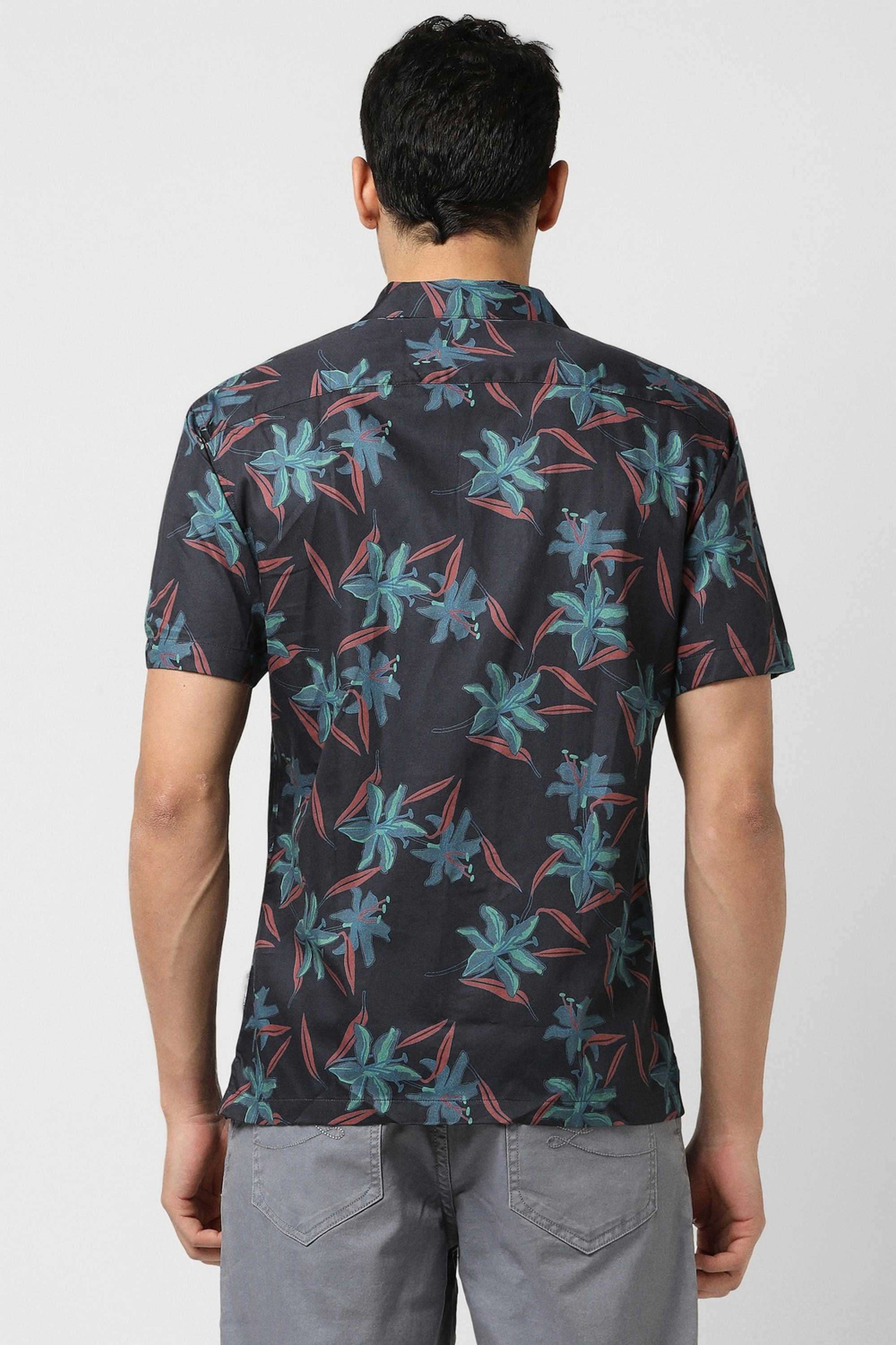 Solid-Blended-Fabric-Round-Neck-Men-s-T-Shirt