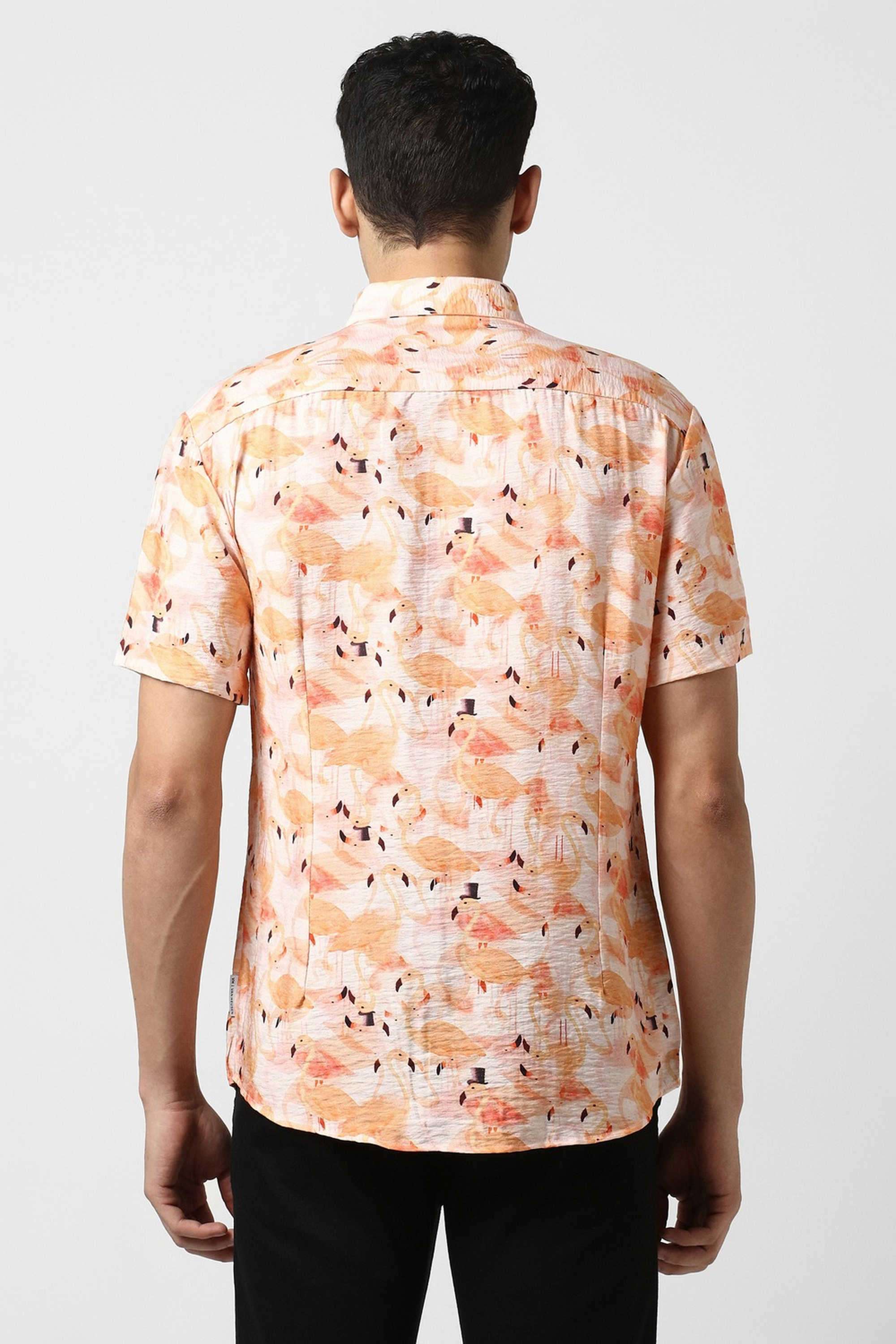 Solid-Blended-Fabric-Round-Neck-Men-s-T-Shirt