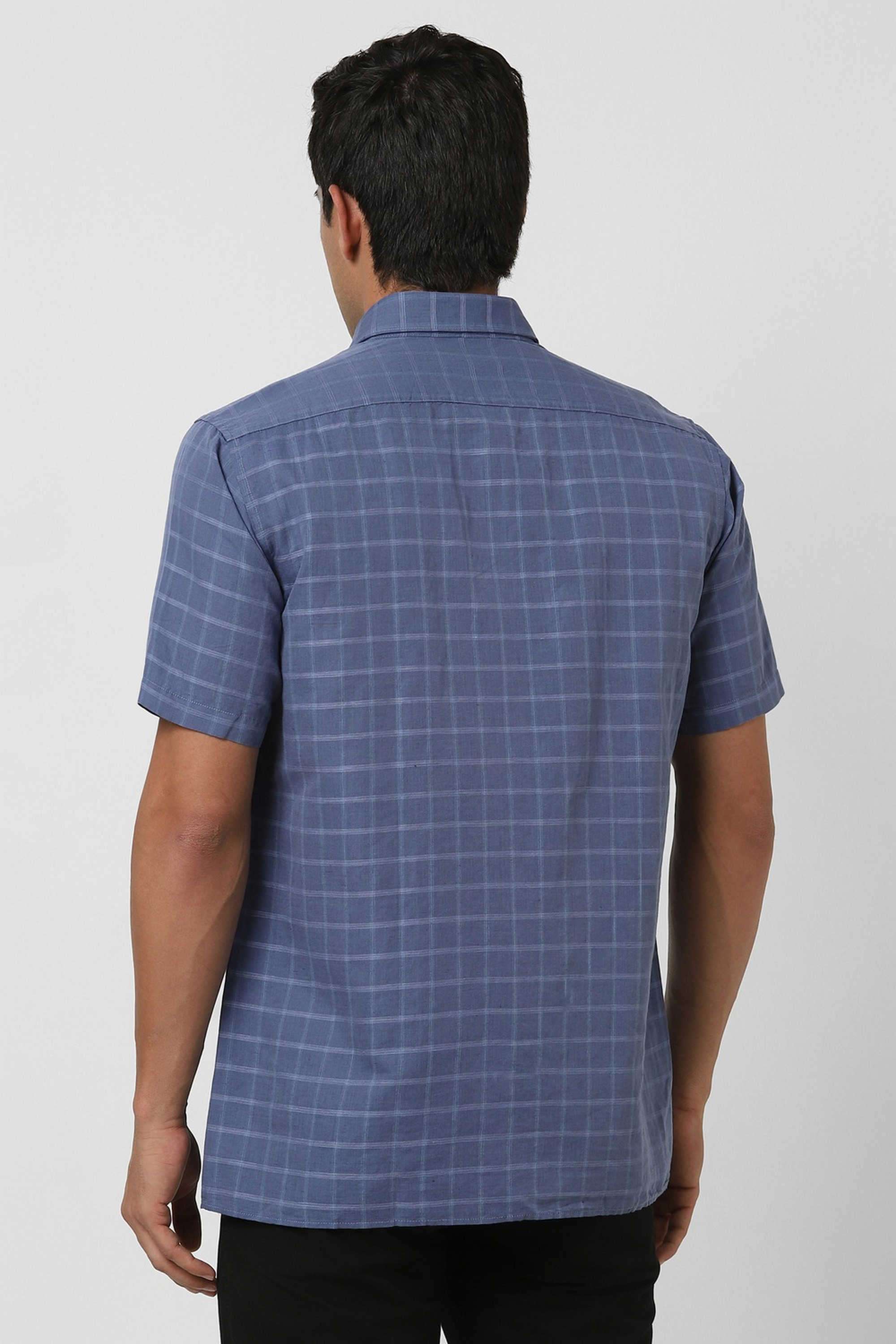 Solid-Blended-Fabric-Round-Neck-Men-s-T-Shirt