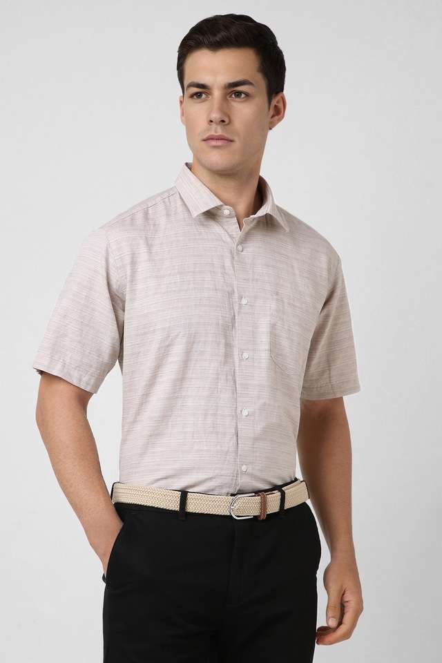 Textured-Blended-Fabric-Regular-Fit-Men-s-Formal-Wear-Shirt