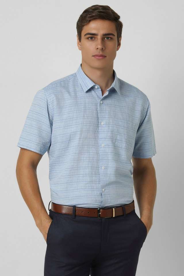 Textured-Blended-Fabric-Regular-Fit-Men-s-Formal-Wear-Shirt