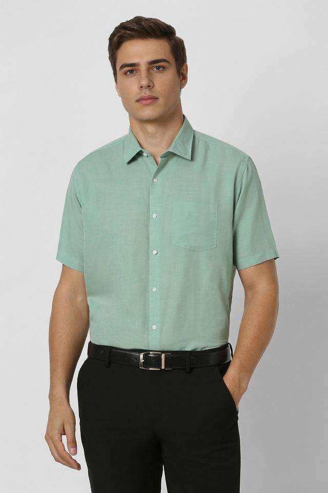 Solid-Blended-Fabric-Regular-Fit-Men-s-Formal-Wear-Shirt