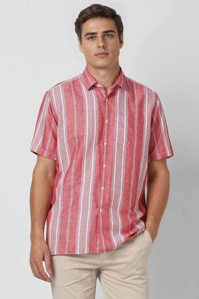 Stripes-Blended-Fabric-Regular-Fit-Men-s-Formal-Wear-Shirt