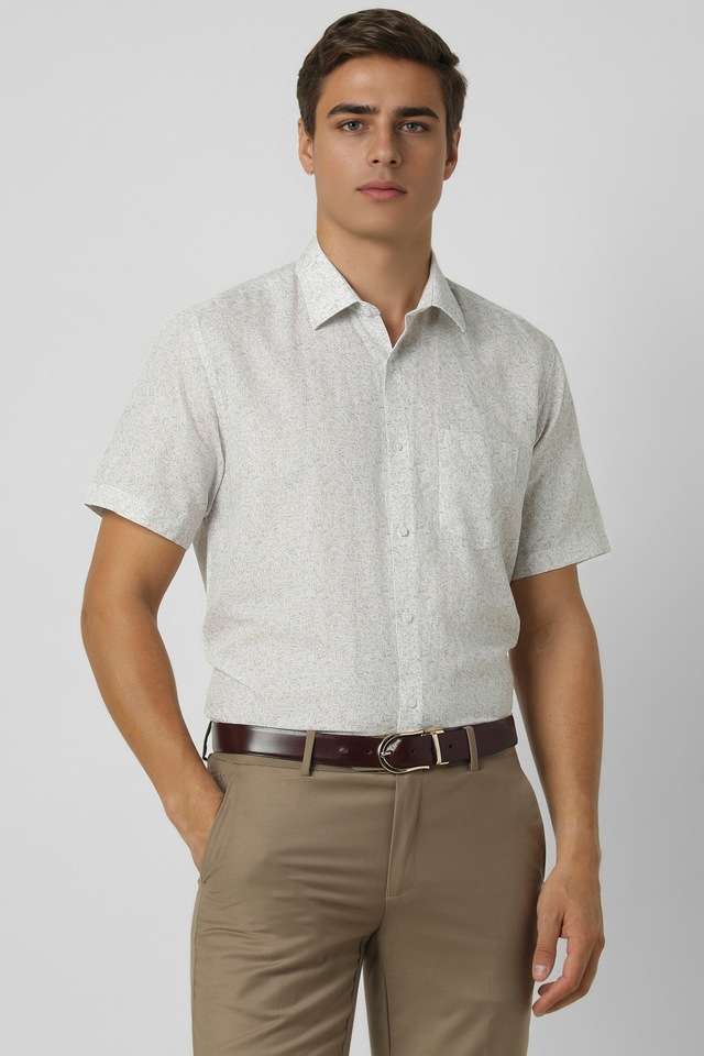 Printed-Blended-Fabric-Regular-Fit-Men-s-Formal-Wear-Shirt