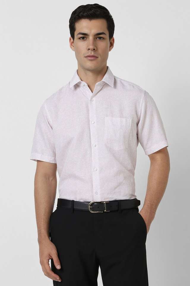 Printed-Blended-Fabric-Regular-Fit-Men-s-Formal-Wear-Shirt