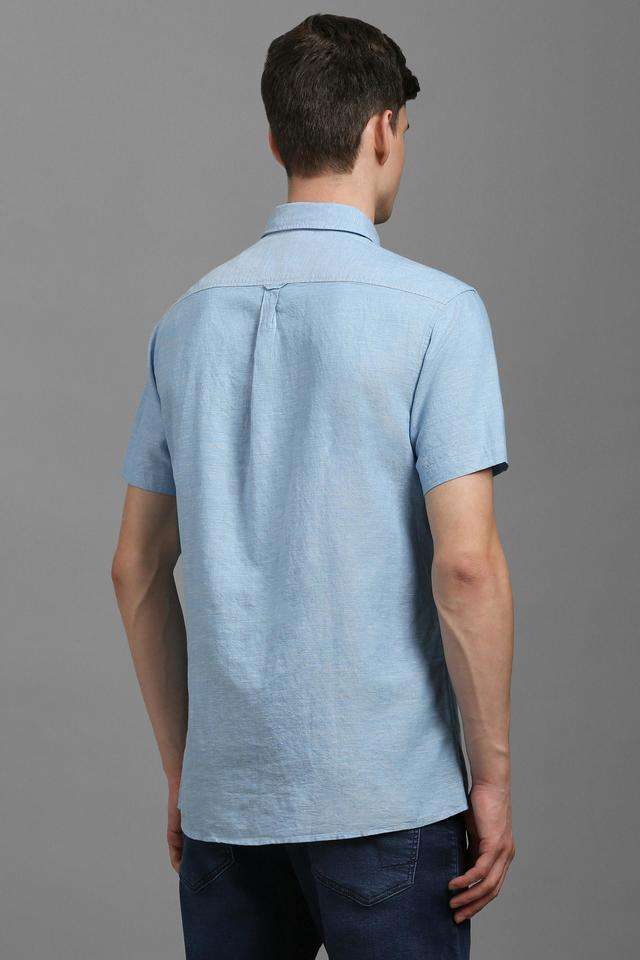 Solid-Blended-Fabric-Slim-Fit-Men-s-Casual-Wear-Shirt