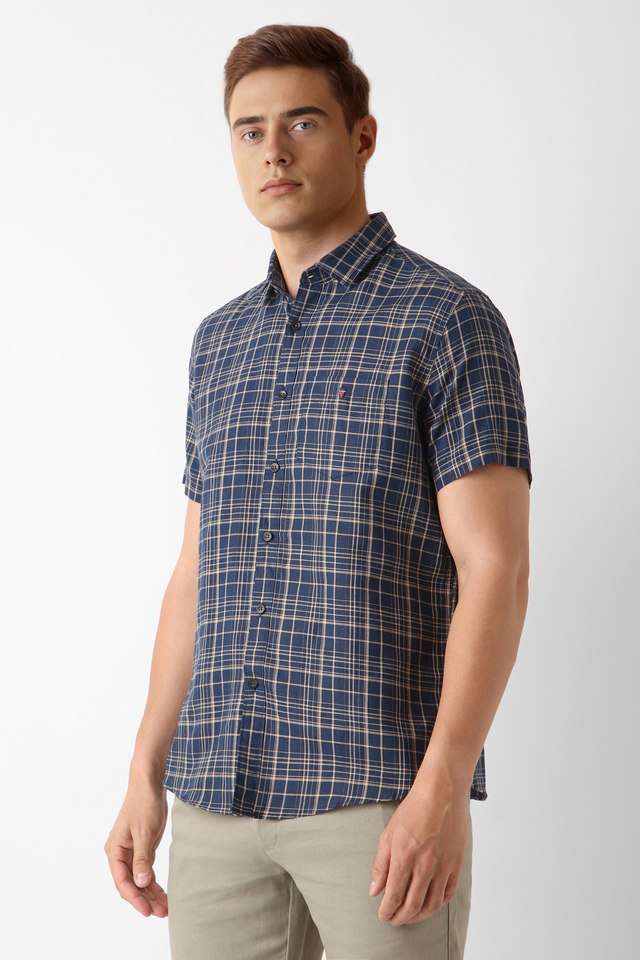 Checks-Blended-Fabric-Slim-Fit-Men-s-Casual-Wear-Shirt