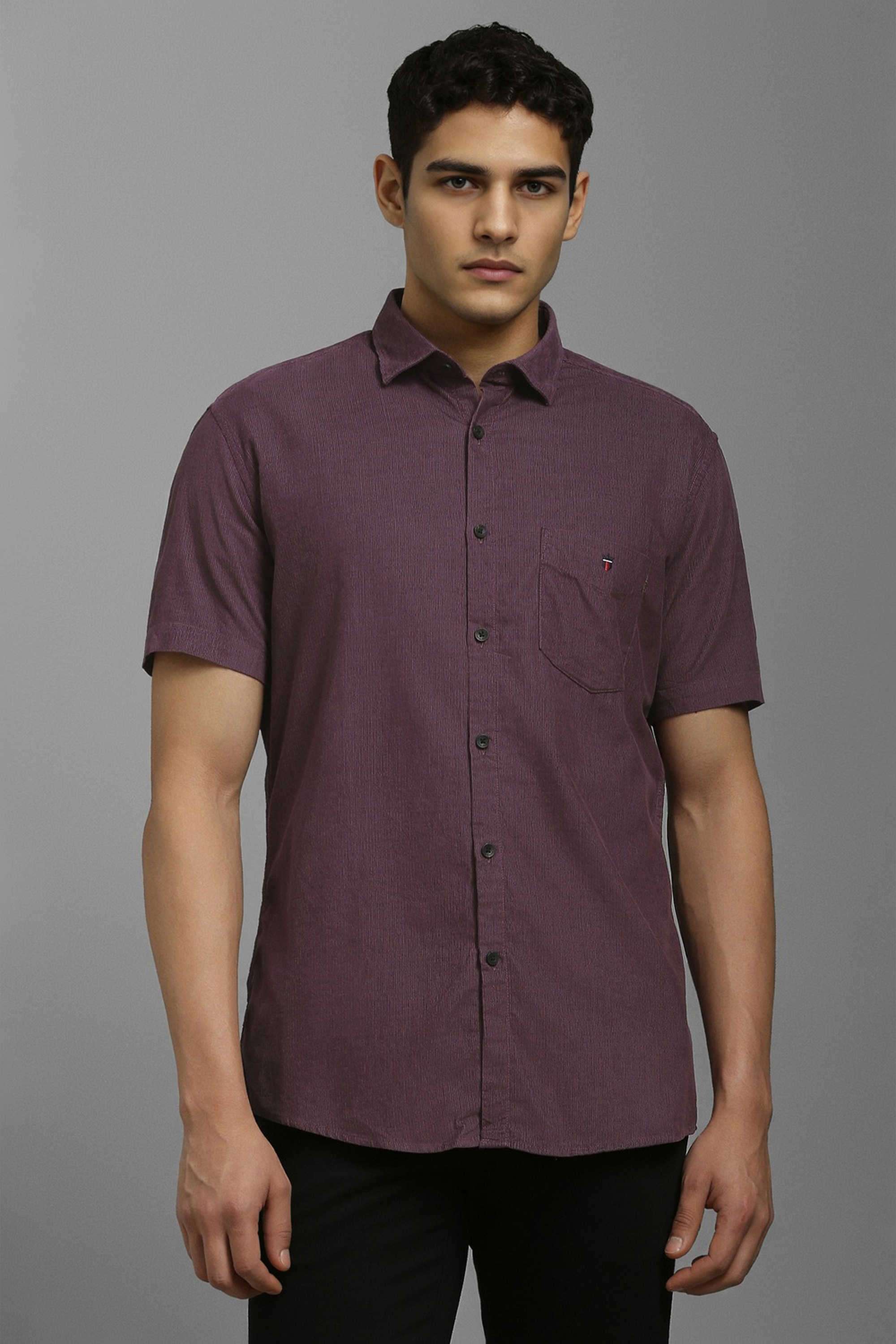 Solid-Cotton-Slim-Fit-Men-s-Casual-Wear-Shirt