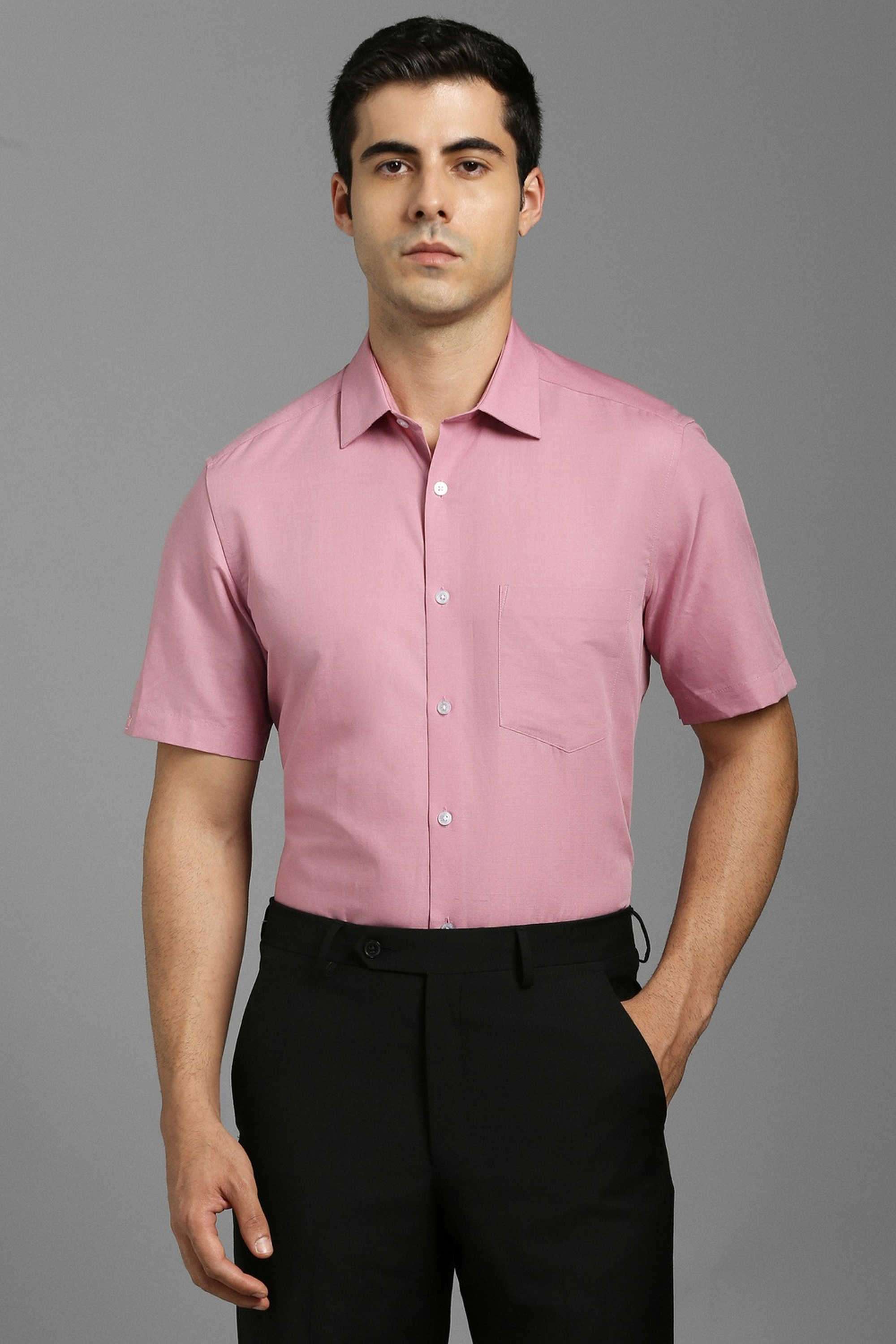 Solid-Cotton-Linen-Blend-Regular-Fit-Men-s-Formal-Wear-Shirt