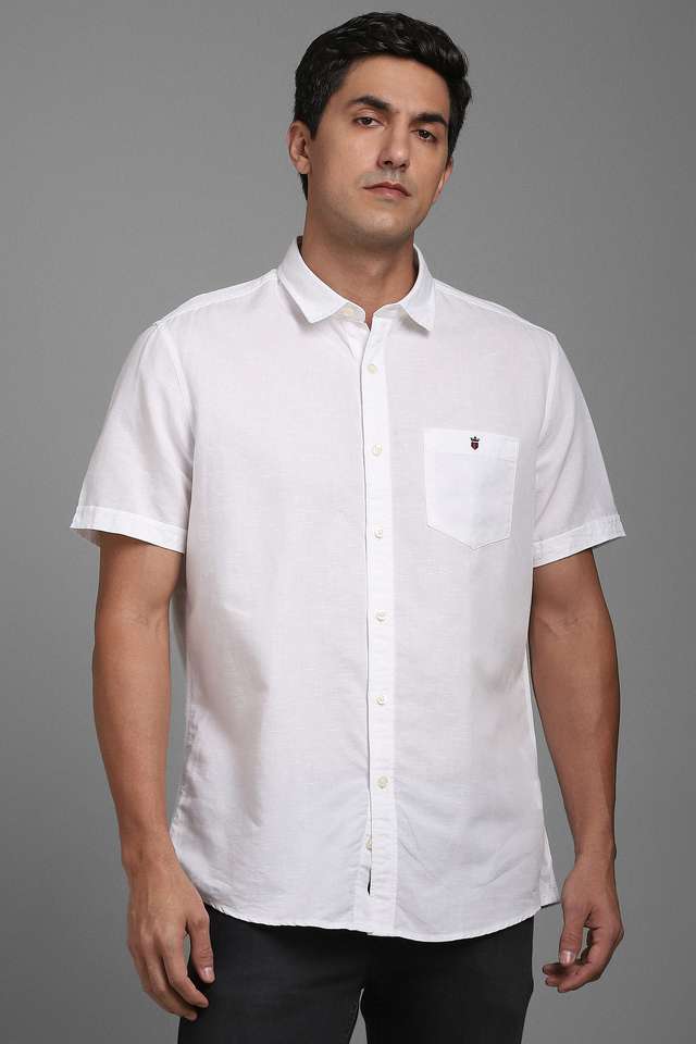 Solid-Blended-Fabric-Slim-Fit-Men-s-Casual-Wear-Shirt