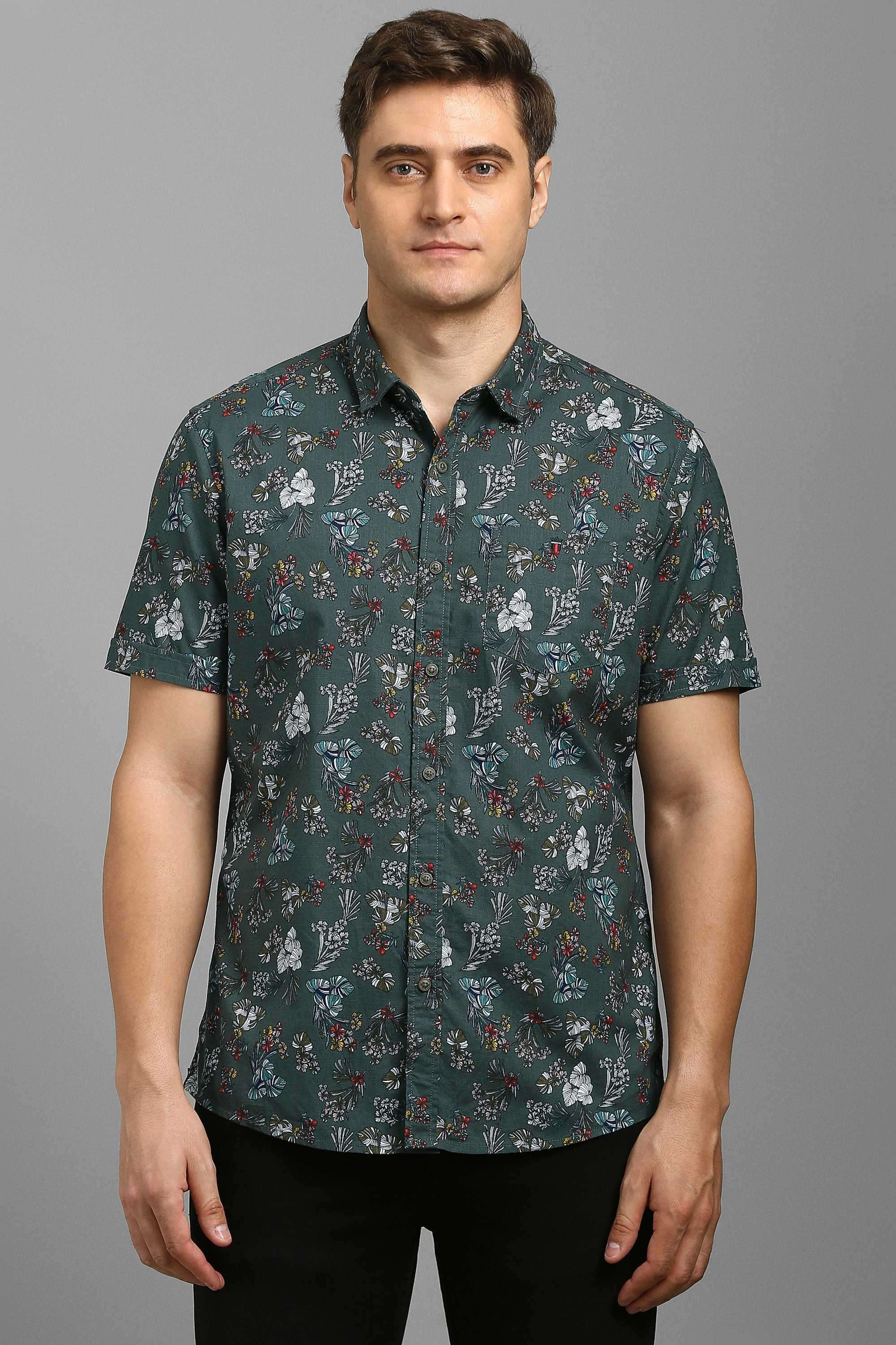 Printed-Blended-Fabric-Slim-Fit-Men-s-Casual-Wear-Shirt