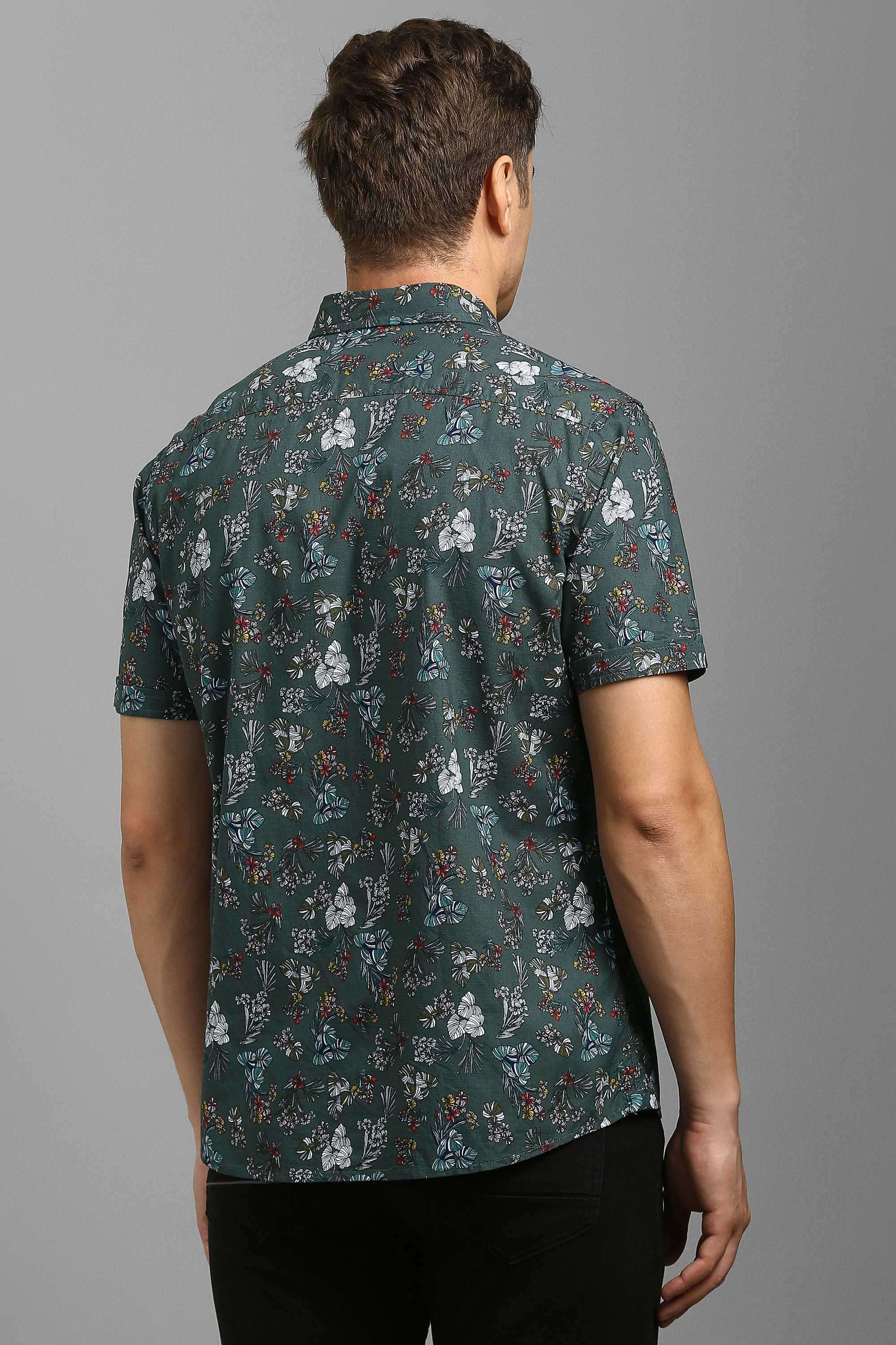 Printed-Blended-Fabric-Slim-Fit-Men-s-Casual-Wear-Shirt