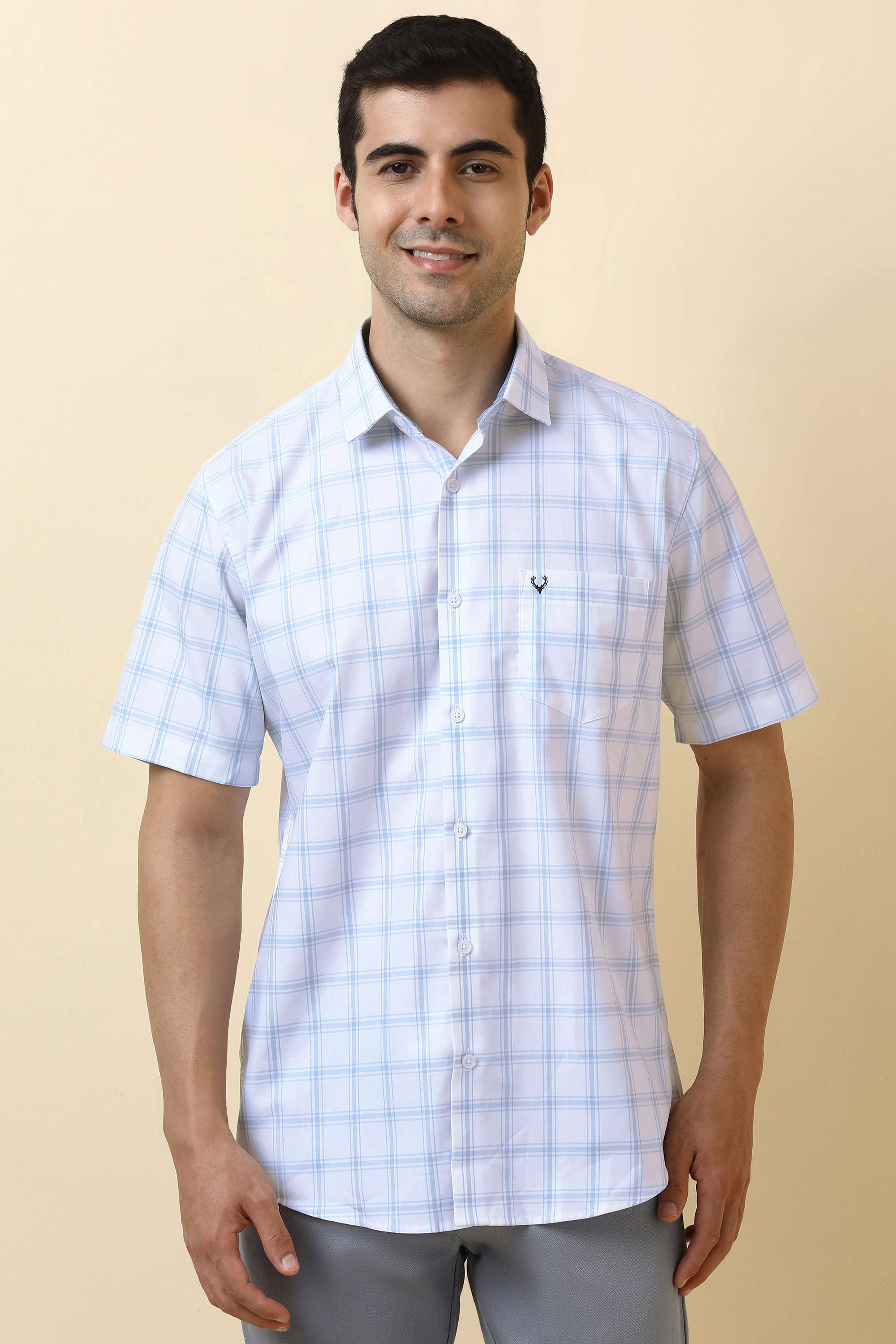 Checks-Cotton-Regular-Fit-Men-s-Formal-Shirt