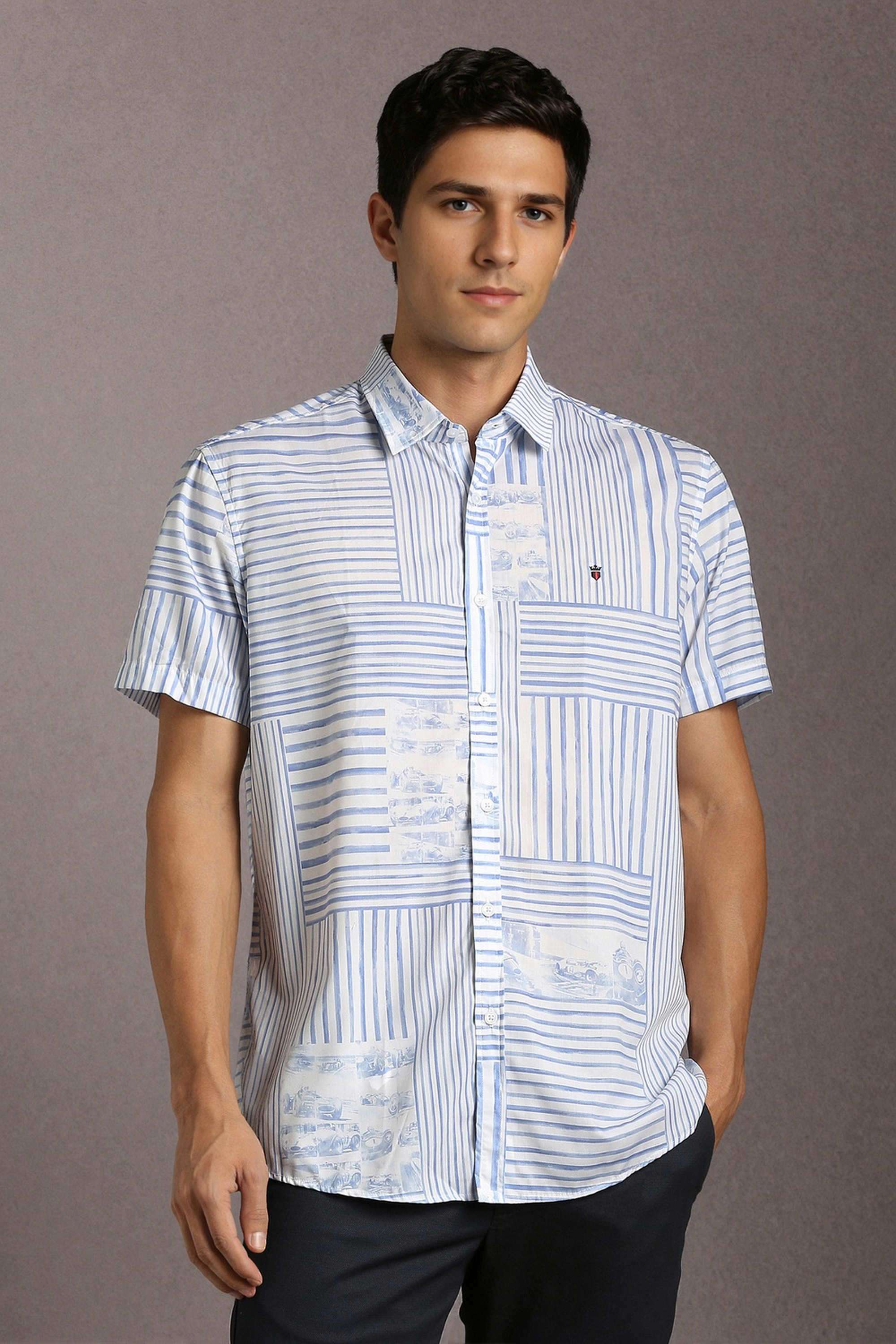 Printed-Cotton-Blend-Slim-Fit-Men-s-Casual-Wear-Shirt