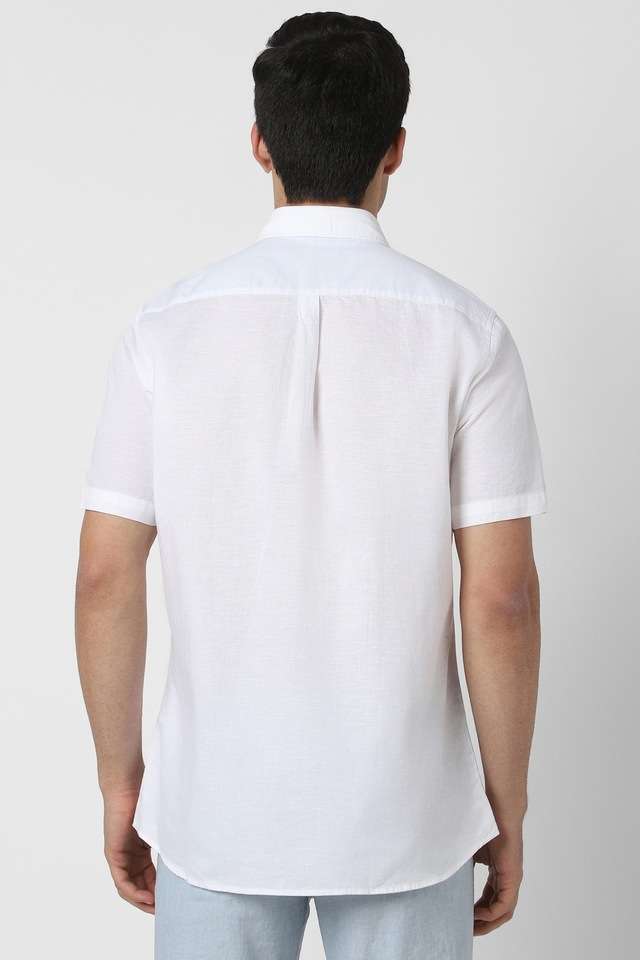 Solid-Blended-Fabric-Slim-Fit-Men-s-Casual-Wear-Shirt
