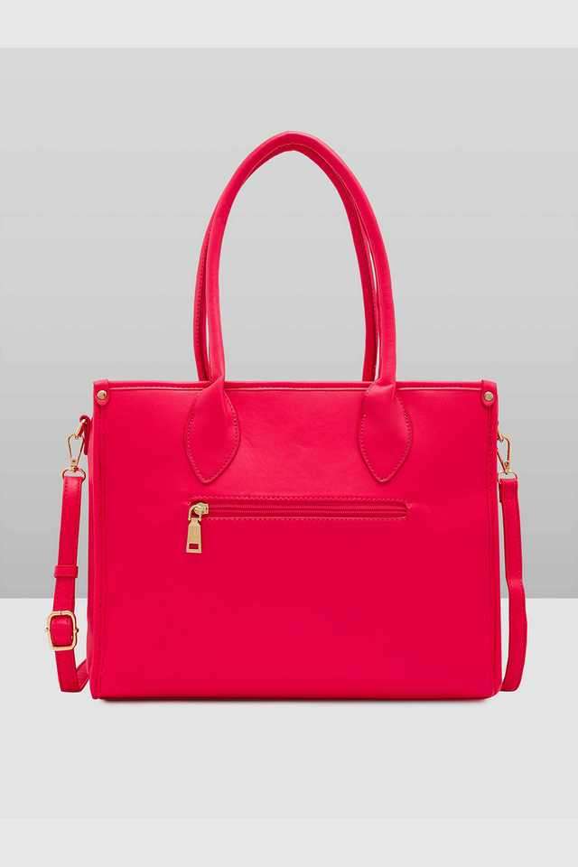 Checker-Faux-Leather-Zipper-Closure-Women-s-Satchel-Bag