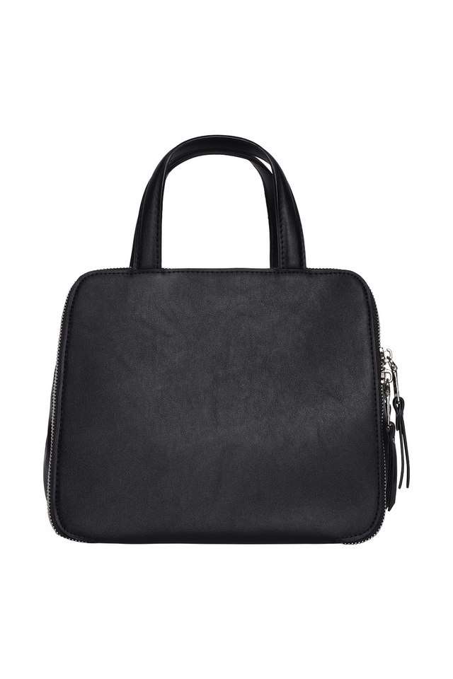 Solid-Pu-Zipper-Closure-WoMen-s-Satchel-Bag