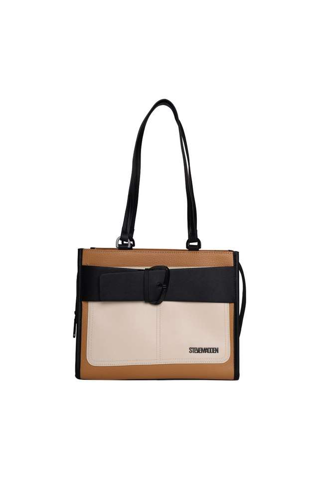 Solid-Pu-Zipper-Closure-WoMen-s-Satchel-Bag