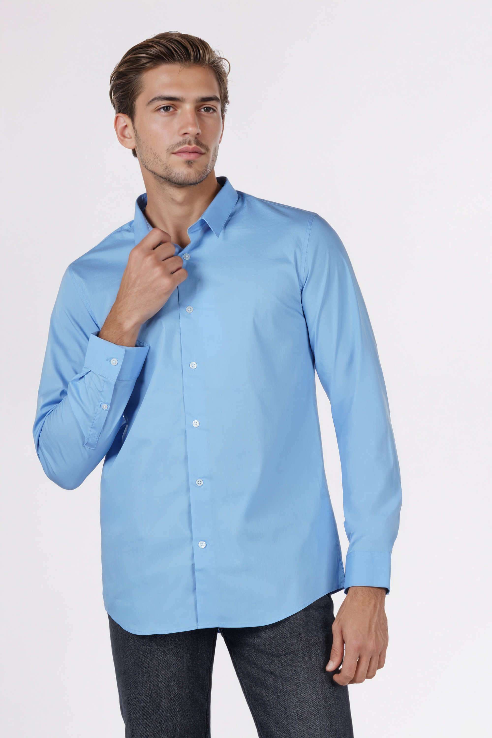 Light-Wash-Cotton-Slim-Fit-Men-s-Jeans